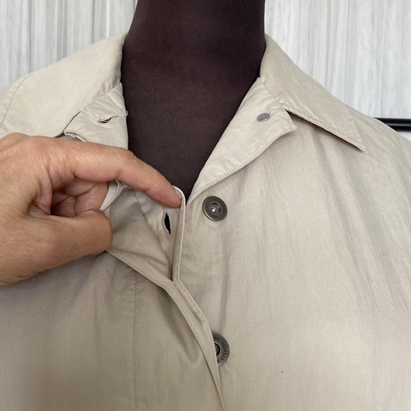 Liz Claiborne Lizwear jeans short, boxy fit trench jacket Size Small Petite - Picture 4 of 12